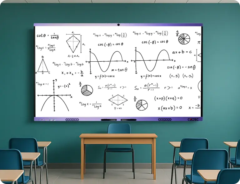 COLTEC smart interactive panel in a coaching room